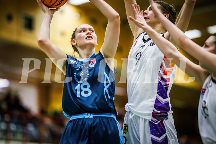 Basketball, Win2Day Basketball Damen Superliga 2023/24, Grunddurchgang 6.Runde, Vienna United, Vienna Timberwolves, Bianca-Alexandra Rantz (18)
