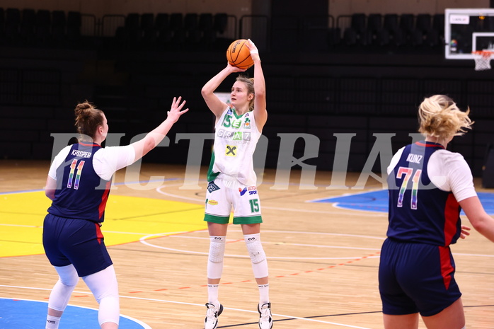 10.12.2023, Graz, Raiffeisen Sportpark, Basketball Damen Superliga 2023/24, Grunddurchgang 6.Runde, UBI Holding Graz - SKN St. Pölten Frauen ,  