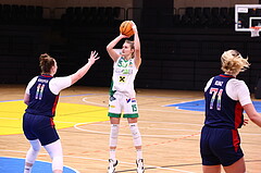 10.12.2023, Graz, Raiffeisen Sportpark, Basketball Damen Superliga 2023/24, Grunddurchgang 6.Runde, UBI Holding Graz - SKN St. Pölten Frauen ,  