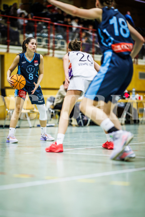 Basketball, Win2Day Basketball Damen Superliga 2023/24, Grunddurchgang 6.Runde, Vienna United, Vienna Timberwolves, Aleksandra Novakovic (8)