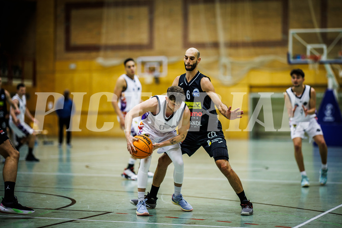 Basketball, Basketball Zweite Liga 2023/24, Grunddurchgang 11.Runde, Vienna United, Mattersburg Rocks, David Wrumnig (6), Dominik Alturban (6)