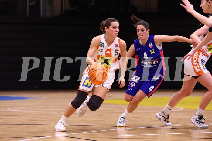 10.12.2023, Graz, Raiffeisen Sportpark, Basketball Damen Superliga 2023/24, Grunddurchgang 6.Runde, UBSC-DBBC Graz - BK Raiffeisen Duchess Klosterneuburg,  