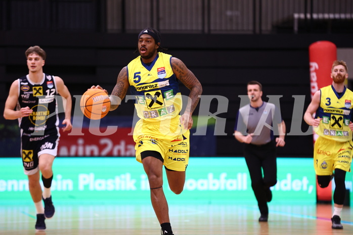 18.04.2025, Graz, Raiffeisen Sportpark Graz, Basketball Superliga 2024/25, Playoffs, Viertelfinale, Spiel 2, UBSC Graz - Gmunden Swans