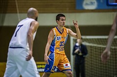 Basketball, 2.Bundesliga, Grunddurchgang 5.Runde, Mattersburg Rocks, Mistelbach Mustangs, Goran Simic (33)