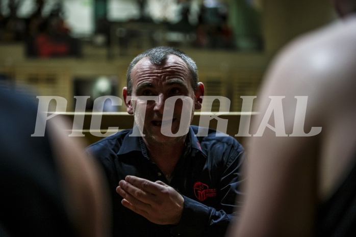 Basketball, 2.Bundesliga, Grunddurchgang 5.Runde, Mattersburg Rocks, Mistelbach Mustangs, Martin Weissenböck (Head Coach)