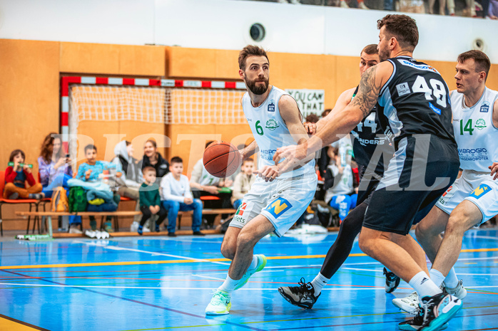 Basketball, Basketball Zweite Liga 2022/23 Playoff, Viertelfinale Spiel 2, Union Deutsch Wagram, Raiders Tirol, Stojan Radanovic (6)
