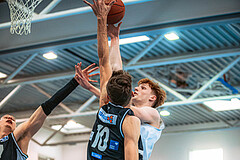 Basketball, Basketball Zweite Liga 2022/23 Playoff, Viertelfinale Spiel 2, Union Deutsch Wagram, Raiders Tirol, Thomas Pirchner (10), Luis Göd (2)