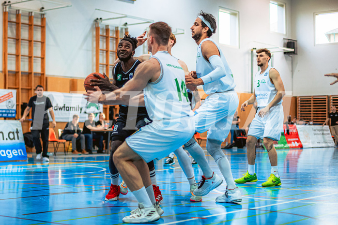 Basketball, Basketball Zweite Liga 2022/23 Playoff, Viertelfinale Spiel 2, Union Deutsch Wagram, Raiders Tirol, Mansata Cisse (8)
