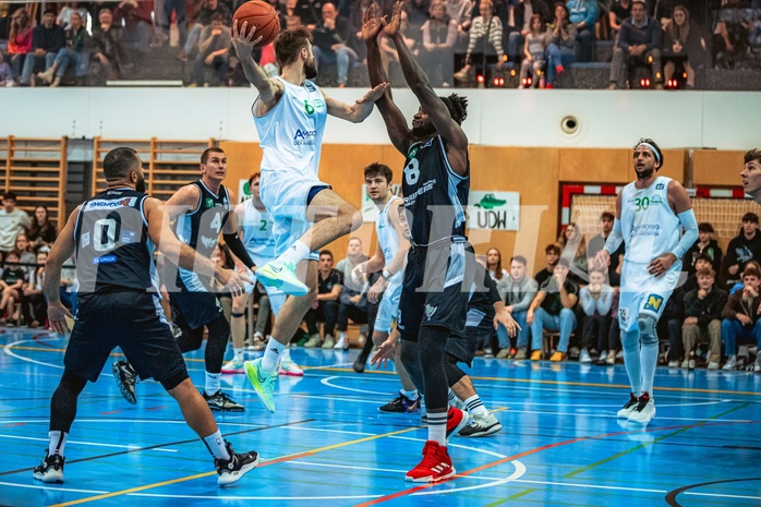 Basketball, Basketball Zweite Liga 2022/23 Playoff, Viertelfinale Spiel 2, Union Deutsch Wagram, Raiders Tirol, Stojan Radanovic (6)