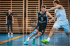 Basketball, Basketball Zweite Liga 2022/23 Playoff, Viertelfinale Spiel 2, Union Deutsch Wagram, Raiders Tirol, Jiri Dedek (3)