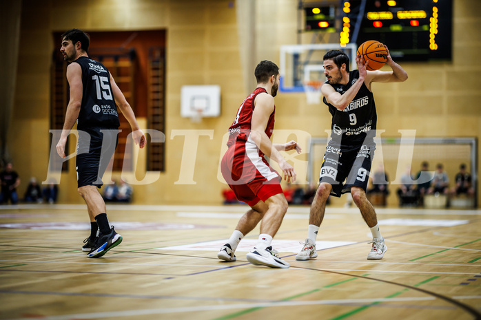 Basketball, Basketball Zweite Liga 2023/24, Grunddurchgang 13.Runde, Mistelbach Mustangs, Güssing Blackbirds, Thomas Linzer (9)