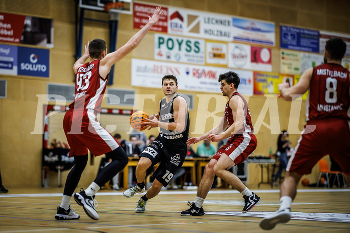 Basketball, Basketball Zweite Liga 2023/24, Grunddurchgang 13.Runde, Mistelbach Mustangs, Güssing Blackbirds, Jakob Ernst (19)