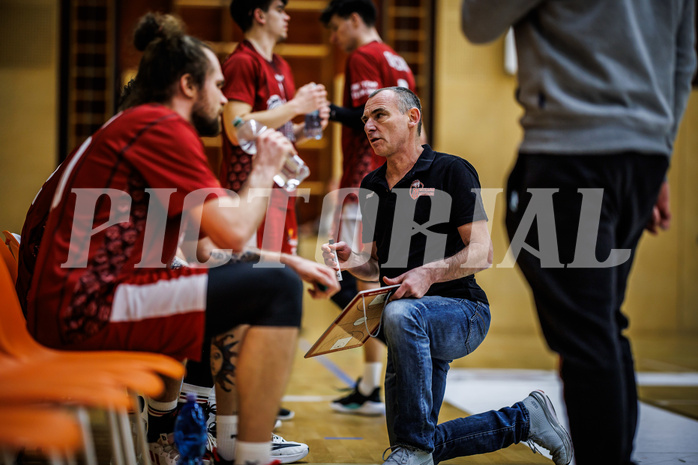 Basketball, Basketball Zweite Liga 2023/24, Grunddurchgang 13.Runde, Mistelbach Mustangs, Güssing Blackbirds, Martin Weissenböck (Head Coach)