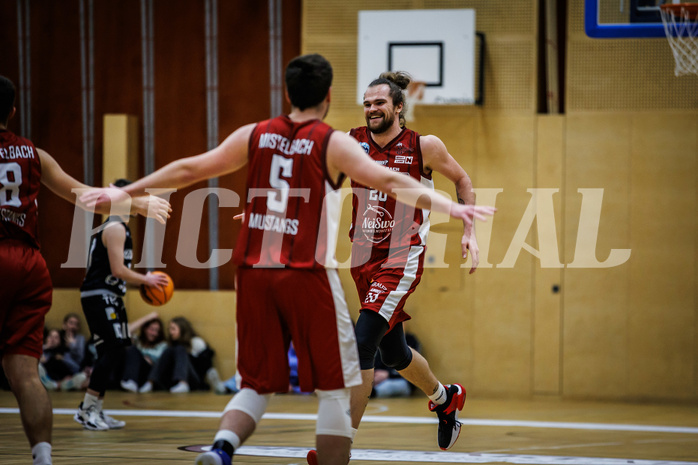 Basketball, Basketball Zweite Liga 2023/24, Grunddurchgang 13.Runde, Mistelbach Mustangs, Güssing Blackbirds, Ian Moschik (20)