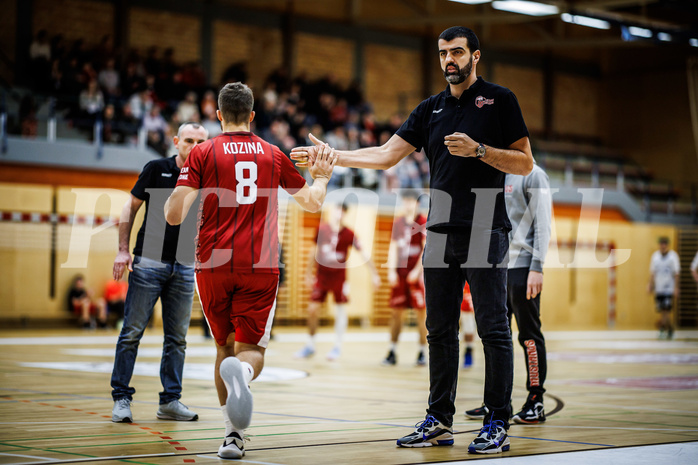 Basketball, Basketball Zweite Liga 2023/24, Grunddurchgang 13.Runde, Mistelbach Mustangs, Güssing Blackbirds, Edin Bavcic (Ass. Coach)