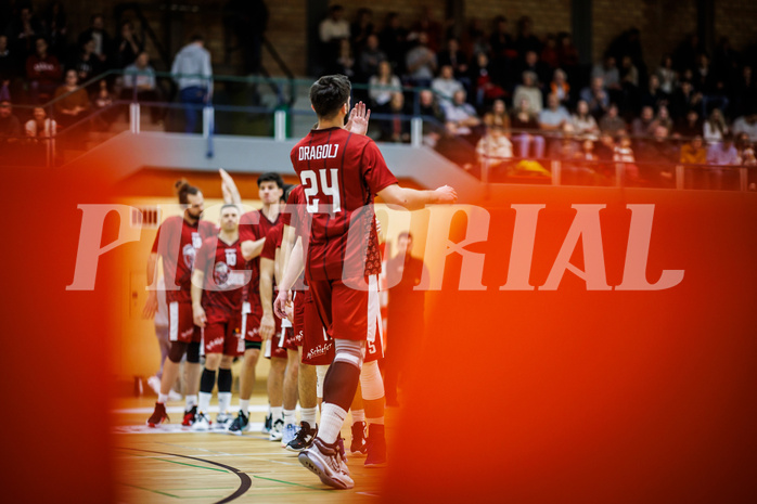 Basketball, Basketball Zweite Liga 2023/24, Grunddurchgang 13.Runde, Mistelbach Mustangs, Güssing Blackbirds, Kerim Dragolj (24)