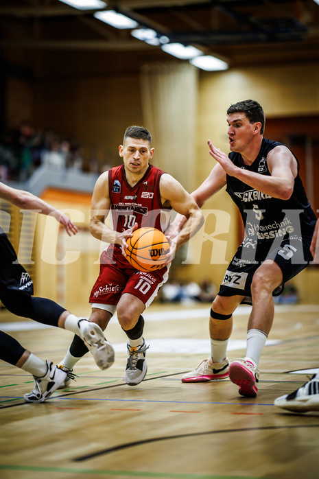 Basketball, Basketball Zweite Liga 2023/24, Grunddurchgang 13.Runde, Mistelbach Mustangs, Güssing Blackbirds, Dragisa Najdanovic (10)