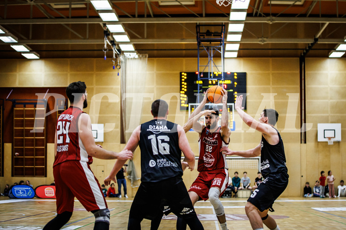 Basketball, Basketball Zweite Liga 2023/24, Grunddurchgang 13.Runde, Mistelbach Mustangs, Güssing Blackbirds, Viktor Vasat (22)