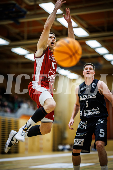 Basketball, Basketball Zweite Liga 2023/24, Grunddurchgang 13.Runde, Mistelbach Mustangs, Güssing Blackbirds, Dragisa Najdanovic (10)