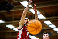 Basketball, Basketball Zweite Liga 2023/24, Grunddurchgang 13.Runde, Mistelbach Mustangs, Güssing Blackbirds, Dragisa Najdanovic (10)