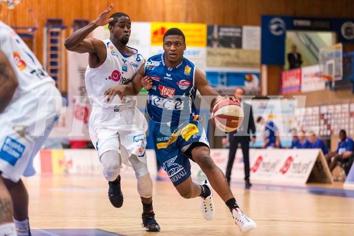 Basketball, ABL 2016/17, Grunddurchgang 7.Runde, Oberwart Gunners, Kapfenberg Bulls, Kareem Jamar (4), Christopher McNealy (8)