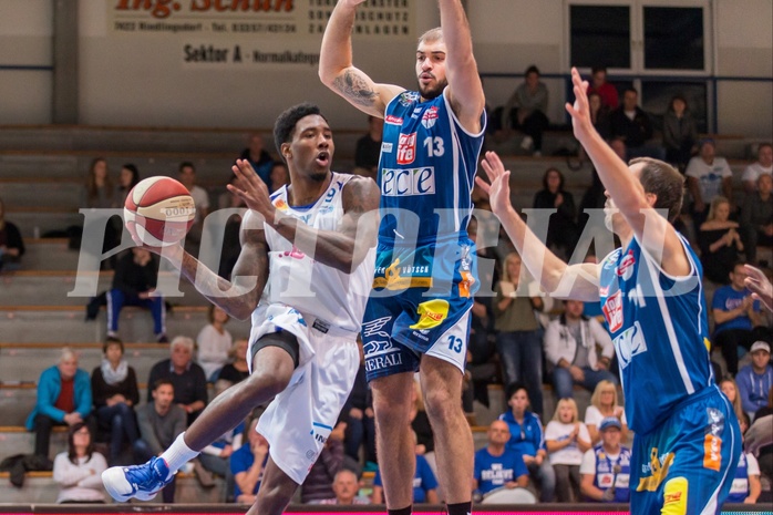 Basketball, ABL 2016/17, Grunddurchgang 7.Runde, Oberwart Gunners, Kapfenberg Bulls, Jamari Traylor (9), Carl Baptiste (13)