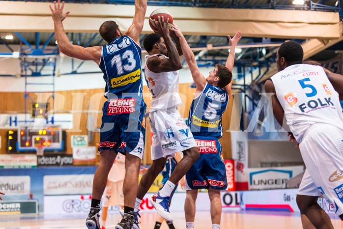 Basketball, ABL 2016/17, Grunddurchgang 7.Runde, Oberwart Gunners, Kapfenberg Bulls, Jamari Traylor (9), Carl Baptiste (13)