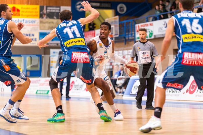 Basketball, ABL 2016/17, Grunddurchgang 7.Runde, Oberwart Gunners, Kapfenberg Bulls, Andell Cumberbatch (13), Milan Stegnjaic (11)