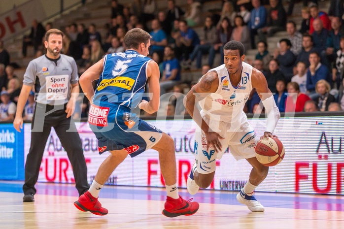 Basketball, ABL 2016/17, Grunddurchgang 7.Runde, Oberwart Gunners, Kapfenberg Bulls, Andell Cumberbatch (13)