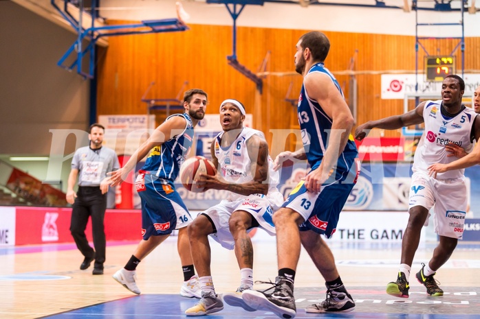 Basketball, ABL 2016/17, Grunddurchgang 7.Runde, Oberwart Gunners, Kapfenberg Bulls, Derek Jackson Jr. (6), Carl Baptiste (13)