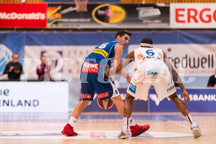 Basketball, ABL 2016/17, Grunddurchgang 7.Runde, Oberwart Gunners, Kapfenberg Bulls, Bogic Vujosevic (5), Derek Jackson Jr. (6)