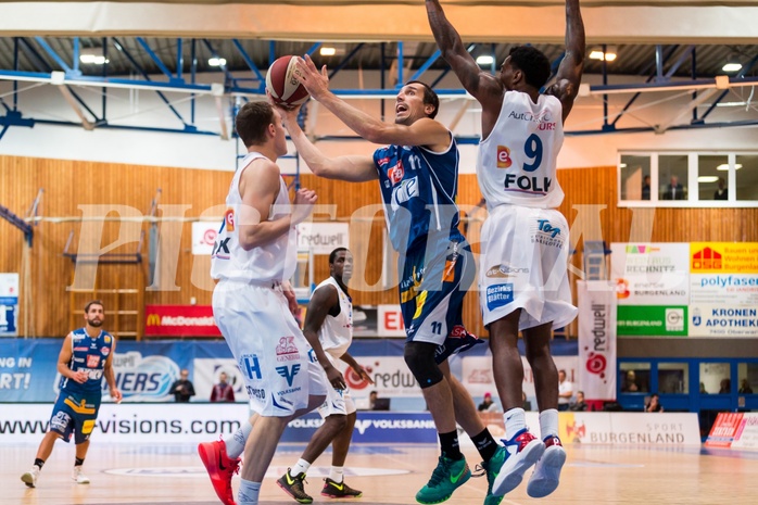 Basketball, ABL 2016/17, Grunddurchgang 7.Runde, Oberwart Gunners, Kapfenberg Bulls, Milan Stegnjaic (11), Jamari Traylor (9), Sebastian Kaeferle (7)