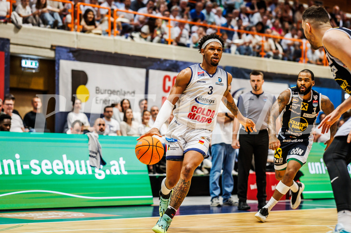 Basketball, win2day Basketball Superliga 2024/25, Playoffs Halbfinale 2. Spiel
, BBC Nord Dragonz, Gmunden Swans, Rayshawn Mart (3)