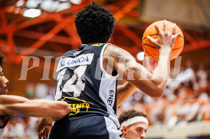 Basketball, win2day Basketball Superliga 2024/25, Playoffs Halbfinale 2. Spiel
, BBC Nord Dragonz, Gmunden Swans, Khalil Miller (14)