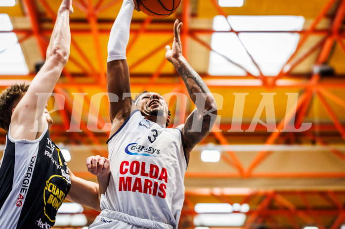 Basketball, win2day Basketball Superliga 2024/25, Playoffs Halbfinale 2. Spiel
, BBC Nord Dragonz, Gmunden Swans, Rayshawn Mart (3)