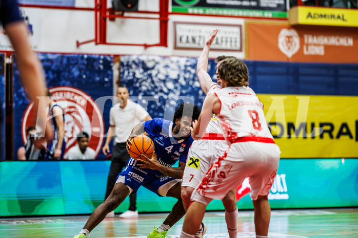 Basketball, Win2Day Superliga 2024/25, Playoffs, Halbfinale Spiel 2, Traiskirchen Lions, Oberwart Gunners, Caleb Fields (4)
