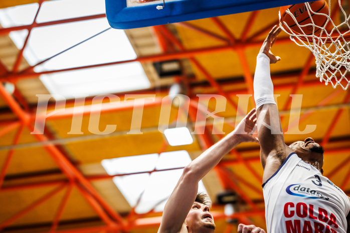 Basketball, win2day Basketball Superliga 2024/25, Playoffs Halbfinale 2. Spiel
, BBC Nord Dragonz, Gmunden Swans, Rayshawn Mart (3)