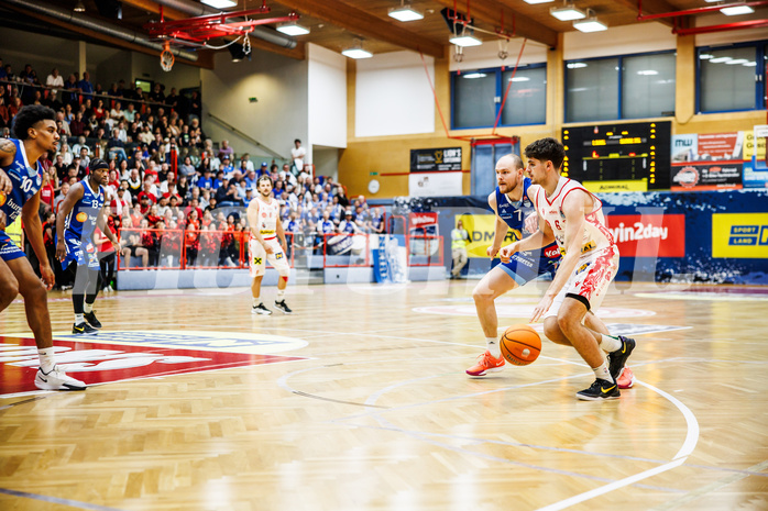Basketball, Win2Day Superliga 2024/25, Playoffs, Halbfinale Spiel 2, Traiskirchen Lions, Oberwart Gunners, Aleksej Kostic (6)