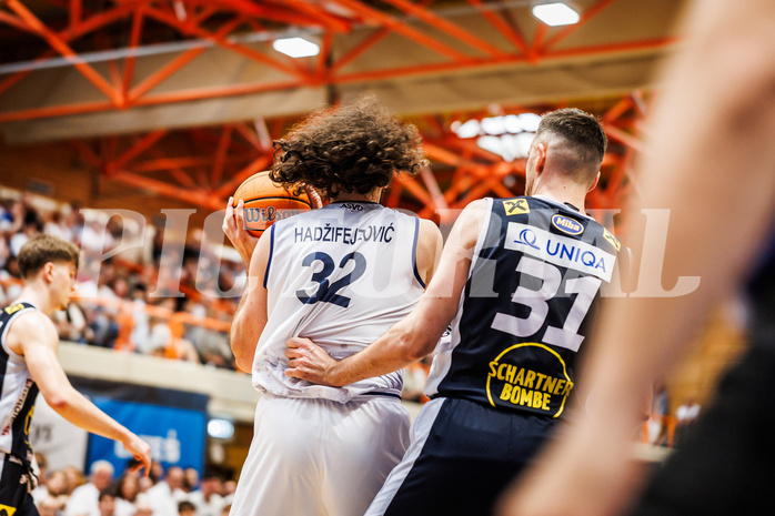 Basketball, win2day Basketball Superliga 2024/25, Playoffs Halbfinale 2. Spiel
, BBC Nord Dragonz, Gmunden Swans, Sead Hadzifejzovic (32)