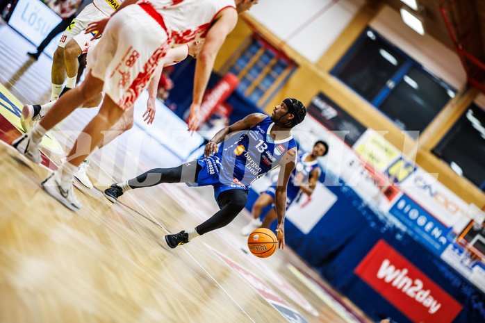 Basketball, Win2Day Superliga 2024/25, Playoffs, Halbfinale Spiel 2, Traiskirchen Lions, Oberwart Gunners, Quincy Diggs (13)
