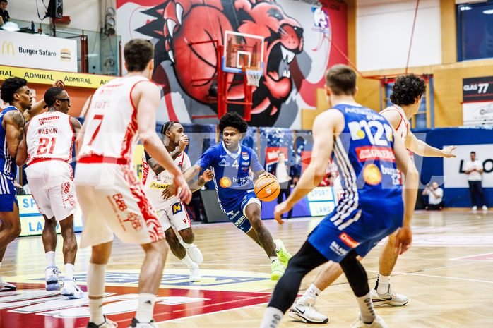 Basketball, Win2Day Superliga 2024/25, Playoffs, Halbfinale Spiel 2, Traiskirchen Lions, Oberwart Gunners, Caleb Fields (4)