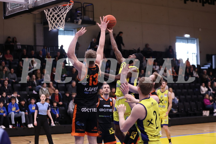 01.04.2023, Graz, Raiffeisen Sportpark Graz, Basketball Superliga 2022/23, 7. Qualifikationsrunde, UBSC Raiffeisen Graz vs. CITIES Panthers Fürstenfeld 