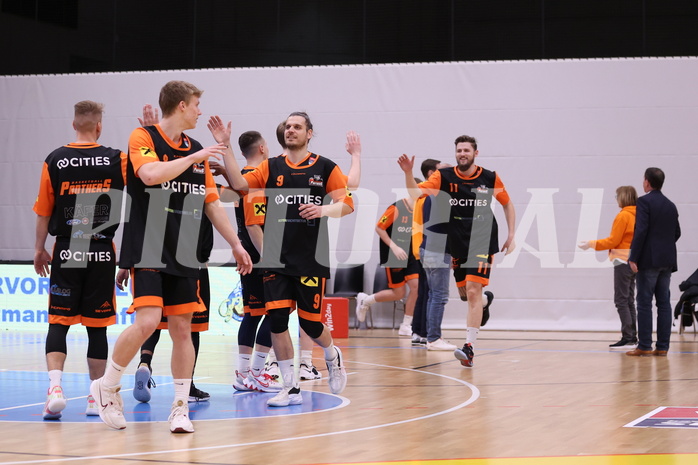 01.04.2023, Graz, Raiffeisen Sportpark Graz, Basketball Superliga 2022/23, 7. Qualifikationsrunde, UBSC Raiffeisen Graz vs. CITIES Panthers Fürstenfeld 