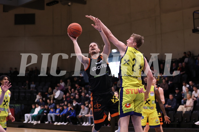 01.04.2023, Graz, Raiffeisen Sportpark Graz, Basketball Superliga 2022/23, 7. Qualifikationsrunde, UBSC Raiffeisen Graz vs. CITIES Panthers Fürstenfeld 