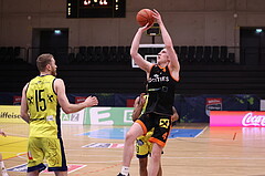 01.04.2023, Graz, Raiffeisen Sportpark Graz, Basketball Superliga 2022/23, 7. Qualifikationsrunde, UBSC Raiffeisen Graz vs. CITIES Panthers Fürstenfeld 
