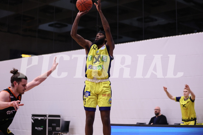 01.04.2023, Graz, Raiffeisen Sportpark Graz, Basketball Superliga 2022/23, 7. Qualifikationsrunde, UBSC Raiffeisen Graz vs. CITIES Panthers Fürstenfeld 