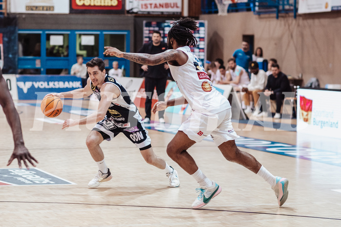 Basketball, Basketball Superliga 2023/24, Grunddurchgang 19.Runde, Oberwart Gunners, Gmunden Swans, Benedikt G