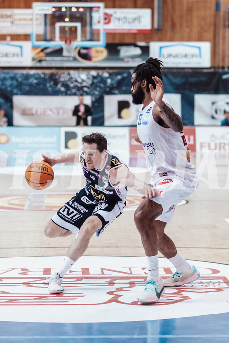 Basketball, Basketball Superliga 2023/24, Grunddurchgang 19.Runde, Oberwart Gunners, Gmunden Swans, Benedikt G
