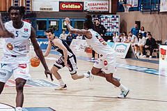Basketball, Basketball Superliga 2023/24, Grunddurchgang 19.Runde, Oberwart Gunners, Gmunden Swans, Benedikt G