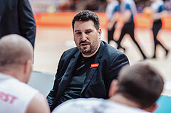 Basketball, Basketball Superliga 2023/24, Grunddurchgang 19.Runde, Oberwart Gunners, Gmunden Swans, Horst Leitner (Head Coach)
